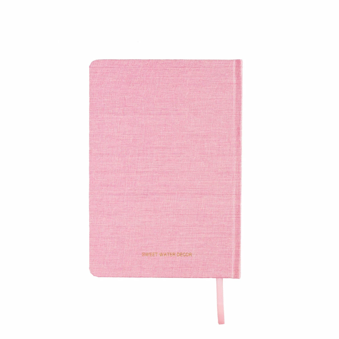 Sweet Water Decor - She Believed She Could Pink And Gold Fabric Journal Greeting + Gift Cards 7 Sweet Water Decor - She Believed She Could Pink And Gold Fabric Journal Greeting + Gift Cards