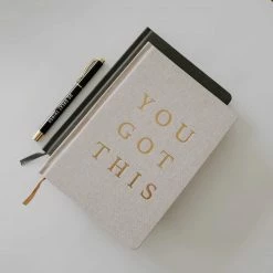 Greeting + Gift Cards Sweet Water Decor - You Got This Fabric Journal