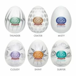 Tenga Eggs - Hard Boiled Sleeves + Insertion Toys