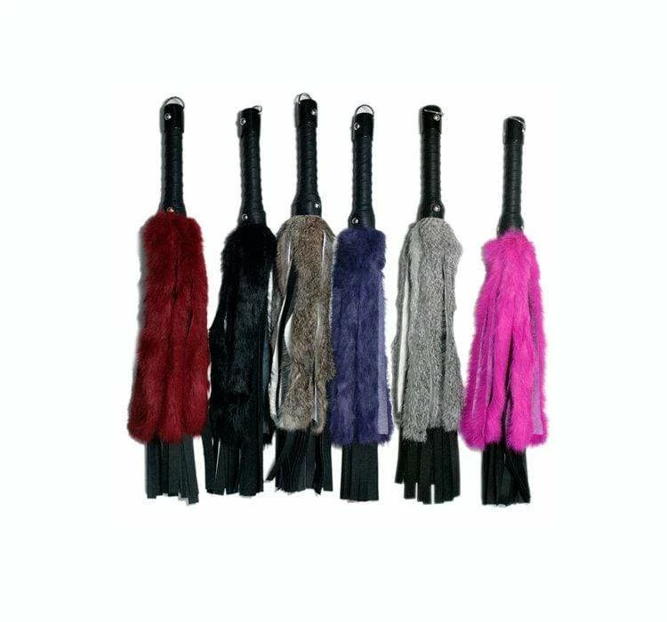 Touch Of Fur - 24" Mink And Leather Flogger Kink + BDSM 3 Touch Of Fur - 24" Mink And Leather Flogger Kink + BDSM