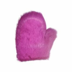 Touch Of Fur - Leather And Rabbit Fur Spanking Mitt