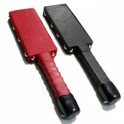 Kink + BDSM Touch Of Fur - 12" Leather Paddle