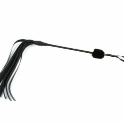 Kink + BDSM Touch Of Fur - 25" Flip Whip In Black Mink Fur