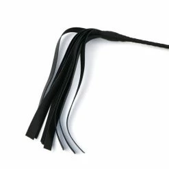 Kink + BDSM Touch Of Fur - 25" Flip Whip In Black Mink Fur