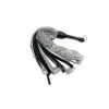Kink + BDSM Touch Of Fur - 16" Rabbit Fur And Leather Flogger
