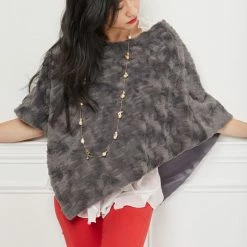 Tourance - Poncho - Le Marais Charcoal