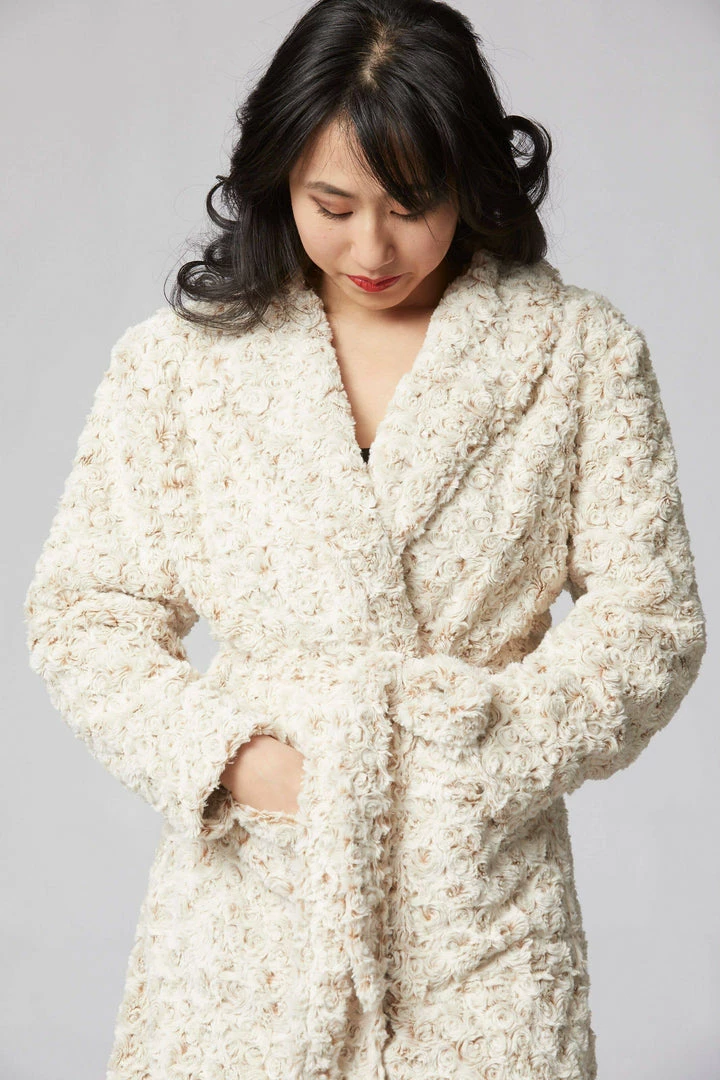 Tourance Robe - Rosebud Duo Tone Cream And Sahara Robes + Kimonos 6 Tourance Robe - Rosebud Duo Tone Cream And Sahara Robes + Kimonos