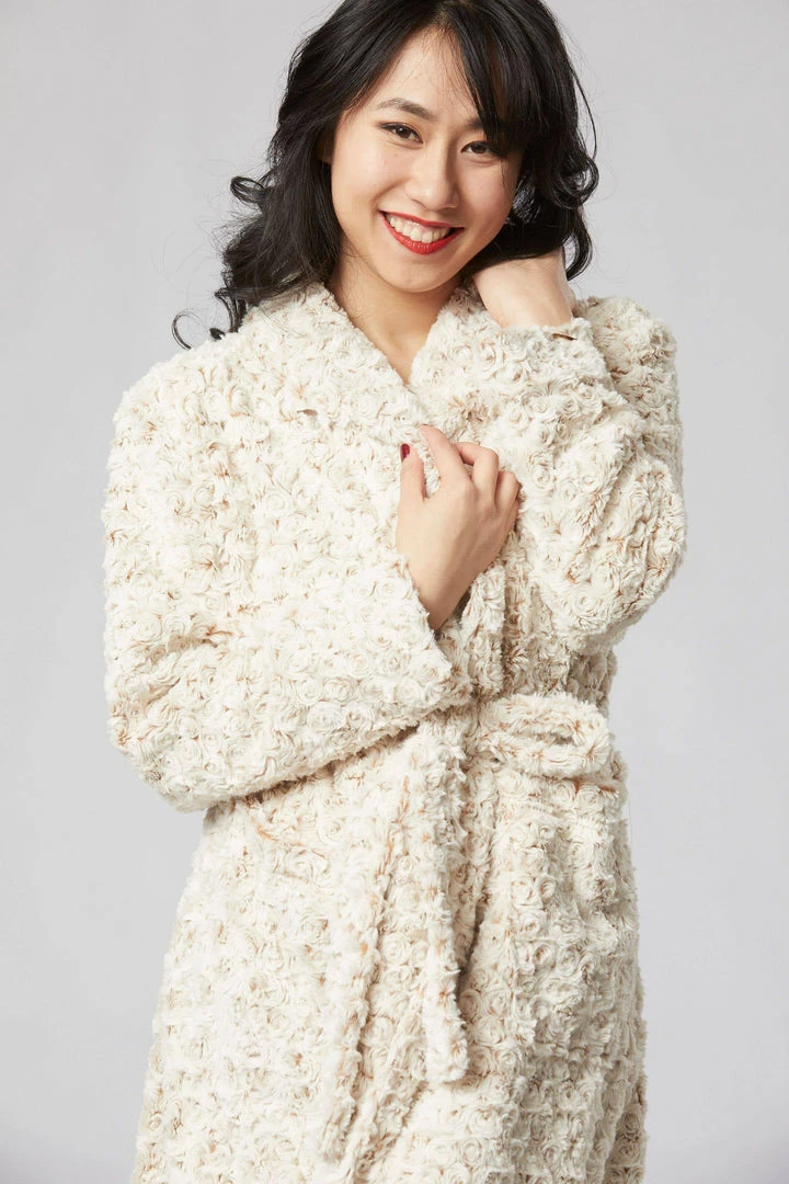 Tourance Robe - Rosebud Duo Tone Cream And Sahara Robes + Kimonos 5 Tourance Robe - Rosebud Duo Tone Cream And Sahara Robes + Kimonos