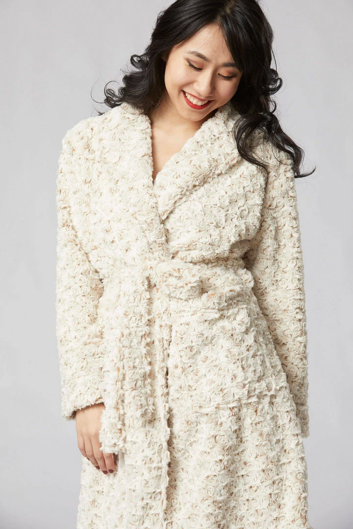 Tourance Robe - Rosebud Duo Tone Cream And Sahara Robes + Kimonos 3 Tourance Robe - Rosebud Duo Tone Cream And Sahara Robes + Kimonos