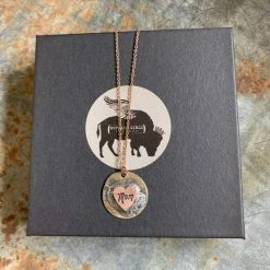 Buffalo Girls Salvage - Mom Heart Rose Gold Necklace Jewelry + Wearables
