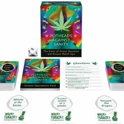 Trystology Potheads Against Sanity Card Game Adult Games, Journals + Coloring Books