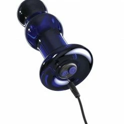 Pipedream Vibrators Icicles - No. 83 Vibrating Glass Plug With Remote, Blue 12 Pipedream Vibrators Icicles - No. 83 Vibrating Glass Plug With Remote, Blue