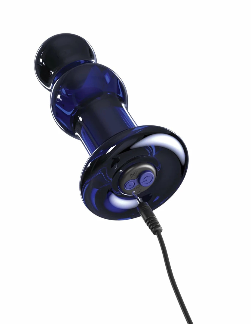 Pipedream Vibrators Icicles - No. 83 Vibrating Glass Plug With Remote, Blue 6 Pipedream Vibrators Icicles - No. 83 Vibrating Glass Plug With Remote, Blue