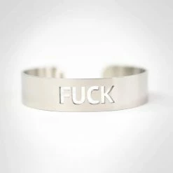 Twisted Wares - Fuck Men's Stainless Steel Bracelet Jewelry + Wearables