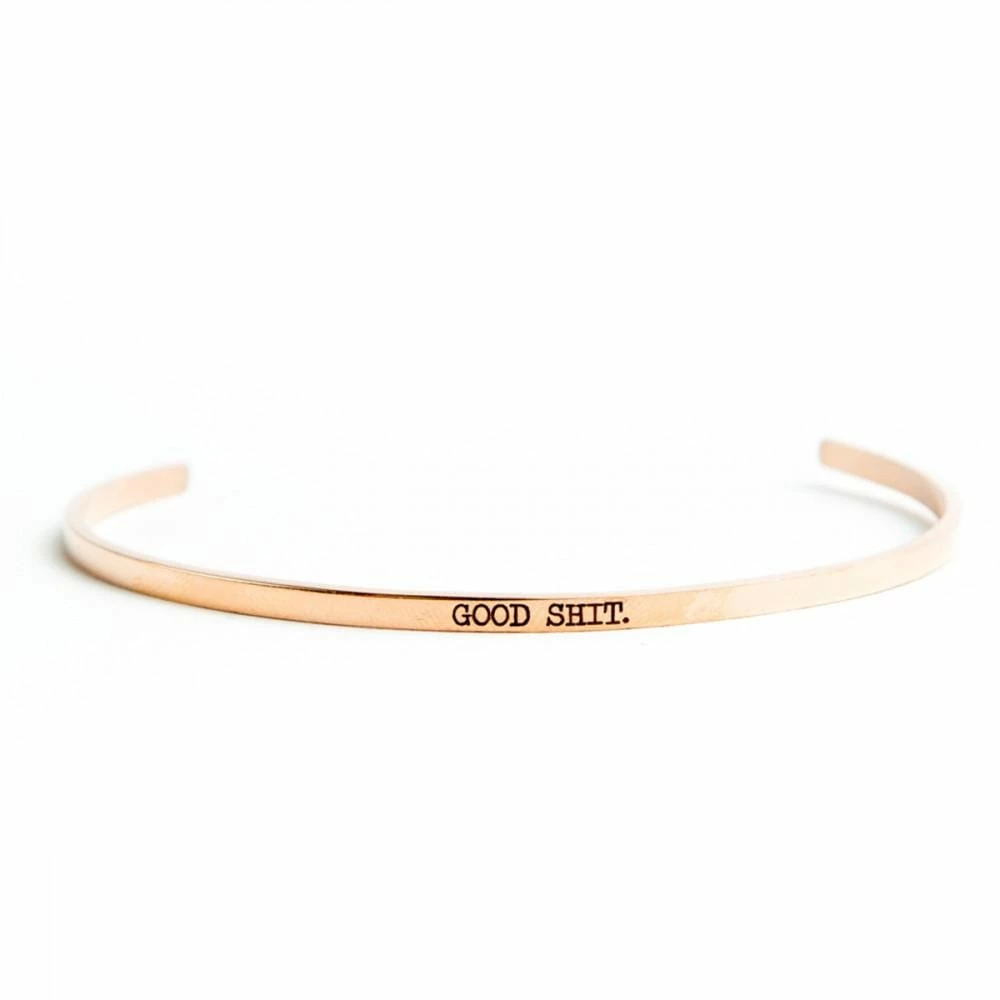 Twisted Wares - Good Shit Rose Gold Bangle 3 Twisted Wares - Good Shit Rose Gold Bangle
