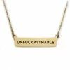 Jewelry + Wearables Twisted Wares - Unfuckwithable Gold Dainty Necklace