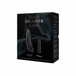 We-Vibe - Silver Delights Collection (Set Of 2) - Black/Silver Clit Suction Toys